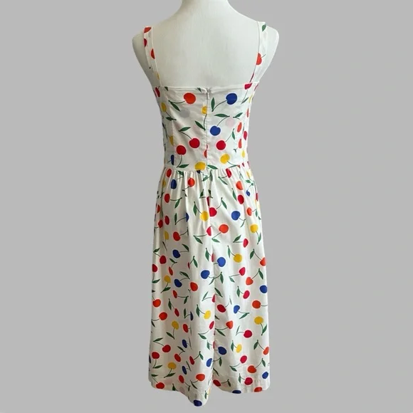 HVN Laura Bow Embellished
Printed Poplin Dress | Size: 8 - Picture 7 of 13